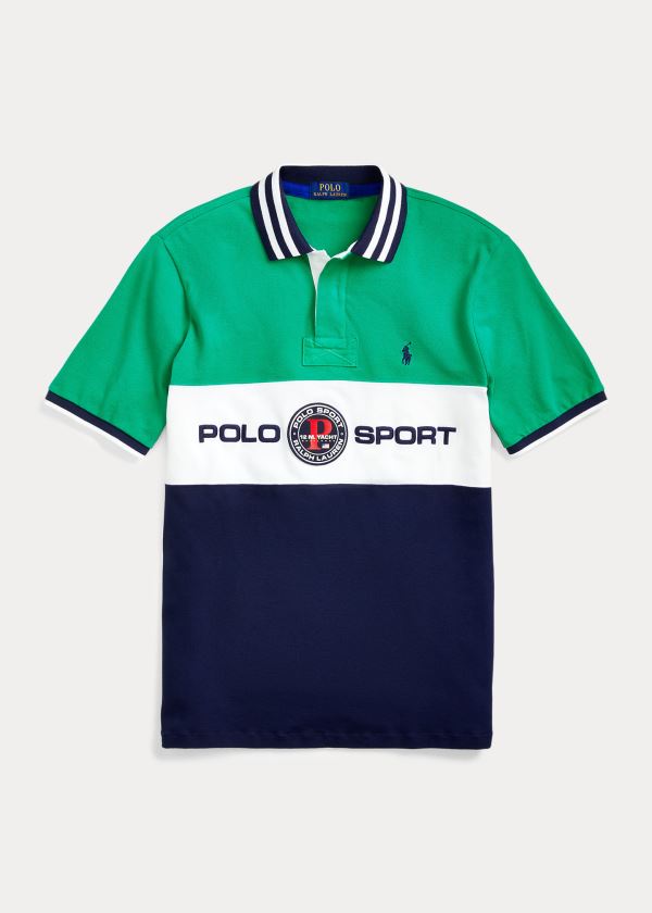 Polo Ralph Lauren Custom Slim Fit Mesh Polo Herre Danmark (JKIQU8301)